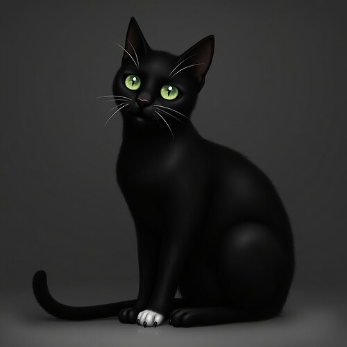 Flux_Dev_A_sleek_and_mysterious_black_cat_with_shiny_fur_and_p_3