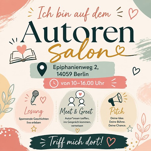 Ich bin auf dem Autoren Salon_1