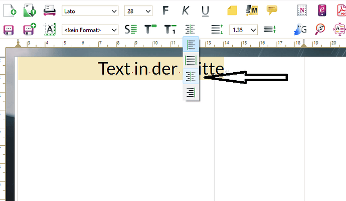 TEXT-ZENTRIEREN