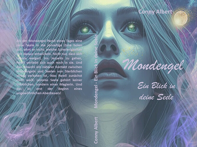 Mondengel - Ein Blick in deine Seele - ein Coverentwurf