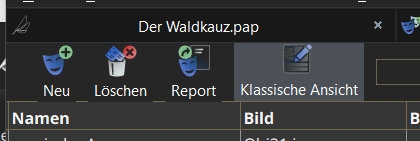 Klassische Ansicht Symbol