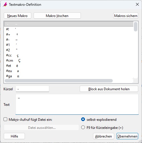Textmakro
